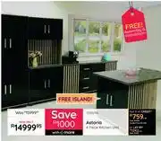 Bradlows Astoria 4 Piece Kitchen Unit 10302702 Free Island offer