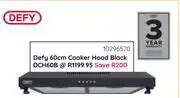Bradlows Defy 60cm Cooker Hood Black DCH60B 10296570 offer