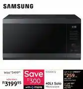 Bradlows Samsung 40L Solo Microwave 10300672 offer