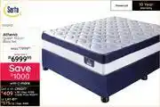 Bradlows Serta Athena Queen 152cm Base Set 10132433 Free Sleepmasters 2 Pack Hollowfibre Pillow Set offer