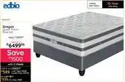 Bradlows Edblo Oregon Queen 152cm Base Set 10281515 Get A Free Sleepmasters 2 Pack Hollowfibre Pillow Set offer