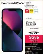 Bradlows Apple iPhone 13 Pre Owned 128GB Black 10297087 offer