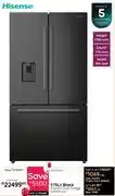 Bradlows Hisense 575L Black French Door Fridge H760FSB-WD 10291720 offer