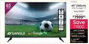 Bradlows Sansui 65 (165cm) UHD Google TV 10320015 offer