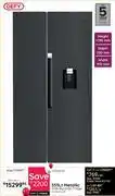 Bradlows Defy 555L Metallic Side By Side Fridge DFF647-WD 10306035 offer