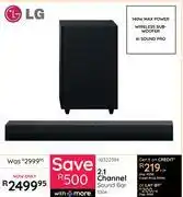 Bradlows LG 2.1 Channel Soundbar S30A 10322384 offer