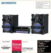 Bradlows Skyworth 2.0 Channel Mini HiFi System BS800 10324741 offer