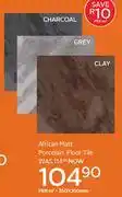 CTM Kilimanjaro African Matt Porcelain Floor Tile-350 x 350mm Per Sqm offer