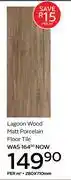 CTM Origins Lagoon Wood Matt Porcelain Floor Tile-280 x 710mm Per Sqm offer