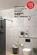 CTM Axel Grey Matt Ceramic Wall Tile-300 x 600mm Per Sqm offer
