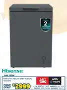 Russells Hisense 97L Chest Freezer Grey H135CFS 10321403 offer
