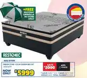 Russells Restonic Dream Zone 152cm Queen Bed Set 10303479 Free Restonic Umbrella offer