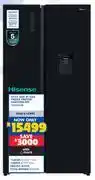 Russells Hisense 541L Side By Side Fridge/Freezer H680SMIB-WD 10306058 offer