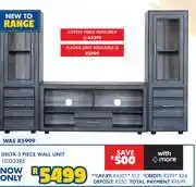 Russells Delta 3 Piece Wall Unit 10322385 offer