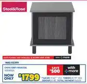 Russells Steel & Rose Onyx Grey Pedestal 10318525 offer