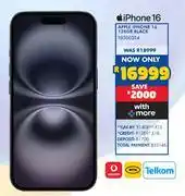 Russells Apple iPhone 16 128GB Black 10300354 offer