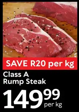 Oxford Freshmarket Class A Rump Steak offer