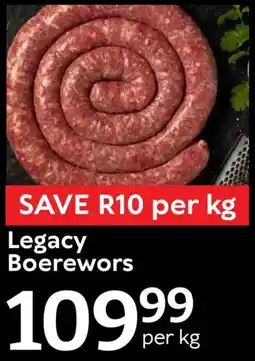 Oxford Freshmarket Legacy Boerewors offer