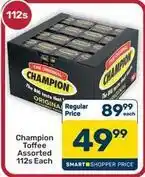 Pick n Pay Hypermarket Champion - champion toffee assorted offer