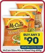 Pick n Pay Hypermarket Mccain - stew mix or mixed veg offer