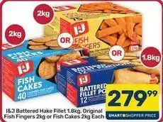 Pick n Pay Hypermarket I&j - battered hake fillet or fish fingers or fish cakes offer