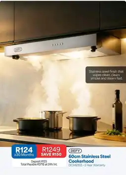OK Furniture Defy - 60cm stainless steel cookerhood offer
