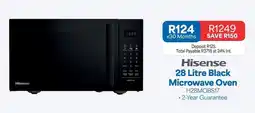 OK Furniture Hisense - 28 litre black microwave oven h28mobs17 offer
