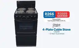 OK Furniture Univa - 4-plate cable stove u405b offer