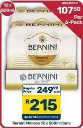Pick n Pay Hypermarket Bernini - mimosa 12 x 500ml cans offer
