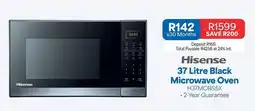 OK Furniture Hisense - 37 litre black microwave oven h37mobssx offer