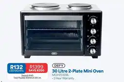 OK Furniture Defy - 30 litre 2-plate mini oven moh2330bl offer