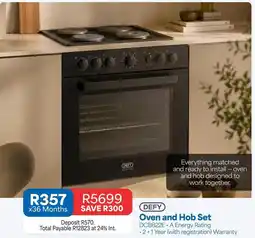 OK Furniture Defy - oven and hob set offer