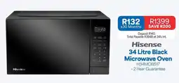 OK Furniture Hisense - 34 litre black microwave oven h34mobs17 offer