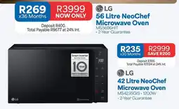 OK Furniture Lg - 56 litre neochef microwave oven ms5696hit offer