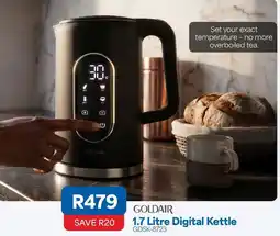 OK Furniture Goldair - 1.7 litre digital kettle gdsk-8723 offer