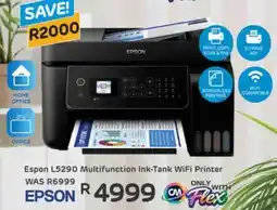 Computer Mania Espon L5290 Multifunction Ink-Tank WiFi Printer offer