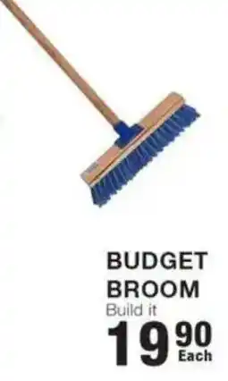 Build It Build it Budget Broom offer