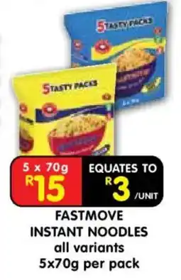 Shoprite Fastmove Instant Noodles offer
