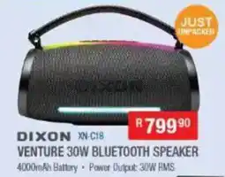 Cash Crusaders DIXON VENTURE 30W BLUETOOTH SPEAKER offer
