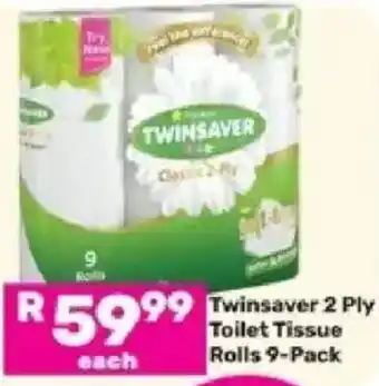 Twinsaver 2 Ply Toilet Tissue Rolls