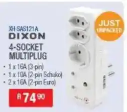 Cash Crusaders DIXON 4-SOCKET MULTIPLUG offer
