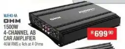 Cash Crusaders OHM 4-channel ab car amplifier offer