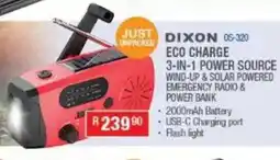 Cash Crusaders Dixon eco charge 3-in-1 power source offer