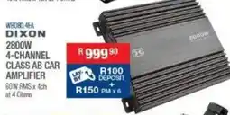 Cash Crusaders Dixon 2800w 4-channel class ab car amplifier offer