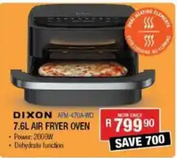 Cash Crusaders DIXON 7.6L AIR FRYER OVEN offer