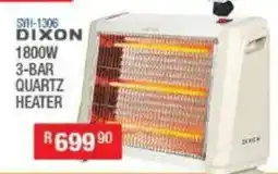 Cash Crusaders DIXON 1800W 3-BAR QUARTZ HEATER offer