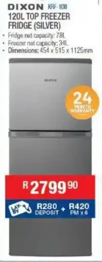 Cash Crusaders Dixon top freezer fridge offer