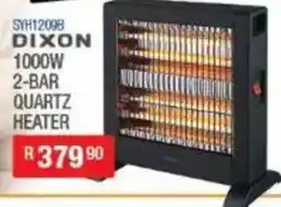 Cash Crusaders DIXON 1000W 2-BAR QUARTZ HEATER offer