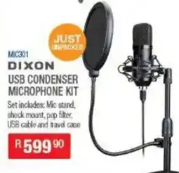 Cash Crusaders DIXON USB CONDENSER MICROPHONE KIT offer