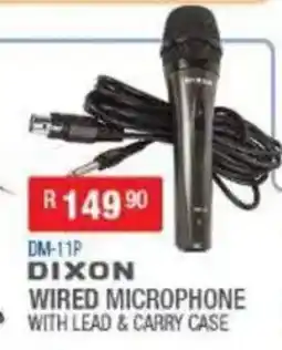 Cash Crusaders DIXON WIRED MICROPHONE offer